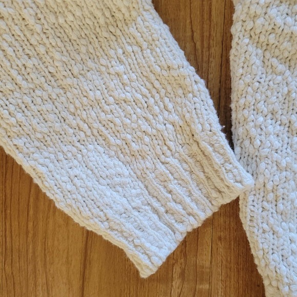 Vintage Havana Sweater Top Shirt Womens Large White Blue Tie Dye Texture Basic - Picture 5 of 10